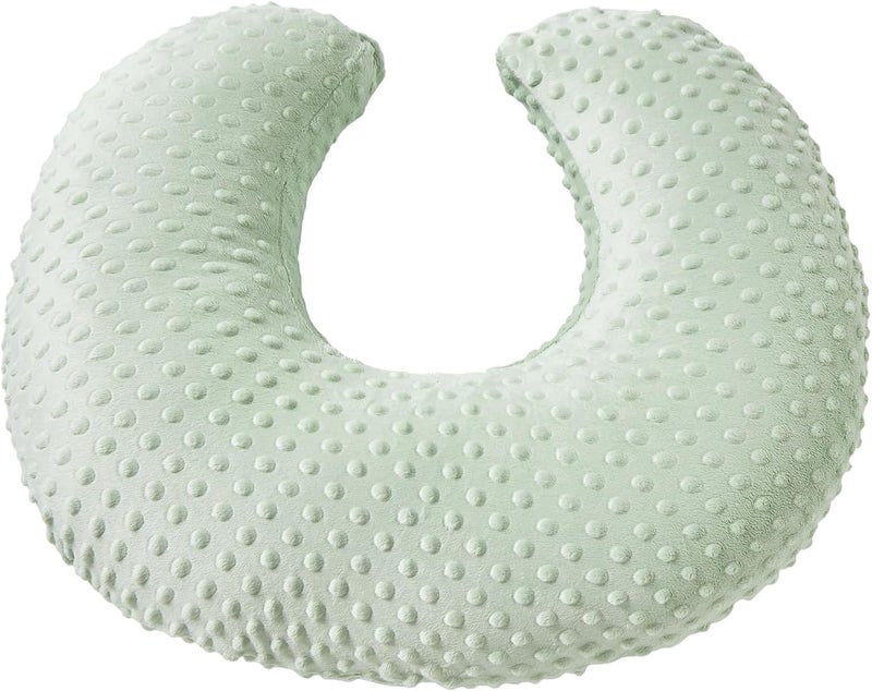 DONOMILO Dots Nursing Pillow Cover, Case Plush Breathable Breastfeeding Pillow Slipcover Fits Nursing Pillow, Super Soft Snug Positioners for Baby Boy Baby Girl (Green) - Image 3